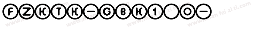 fzktk-gbk1 o字体转换